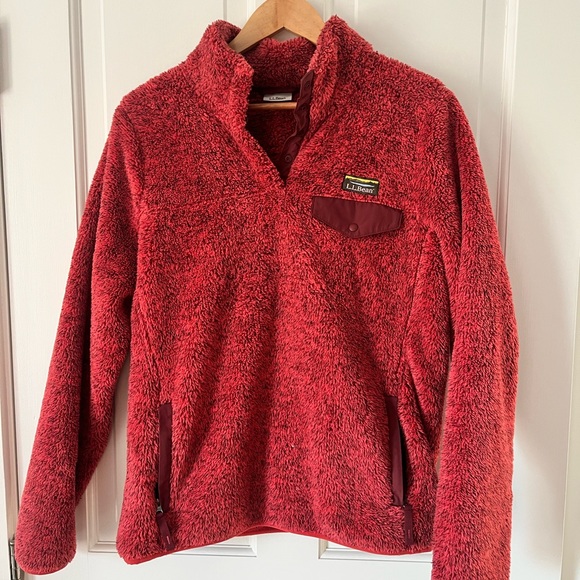 L.L.Bean Hi-Pile Fleece Pullover - Picture 2 of 4